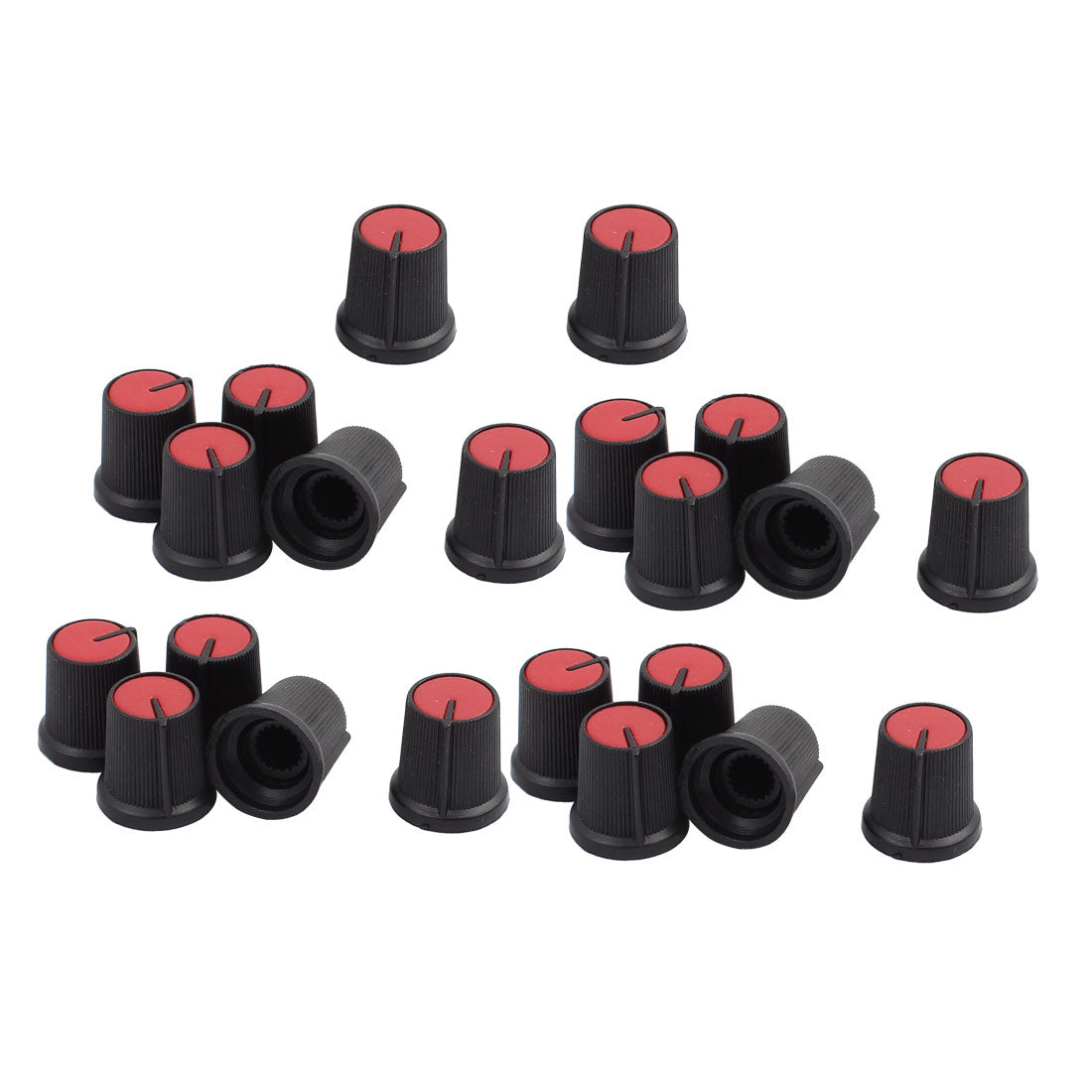 uxcell Uxcell 22pcs 15mmx16mm Potentiometer Mixer Control Knob Red