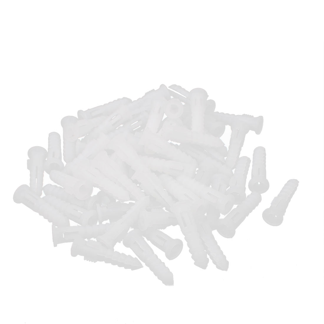 uxcell Uxcell Plastic Wall Mounted Screws Anchor Expansion Nails White 6x30mm 60pcs