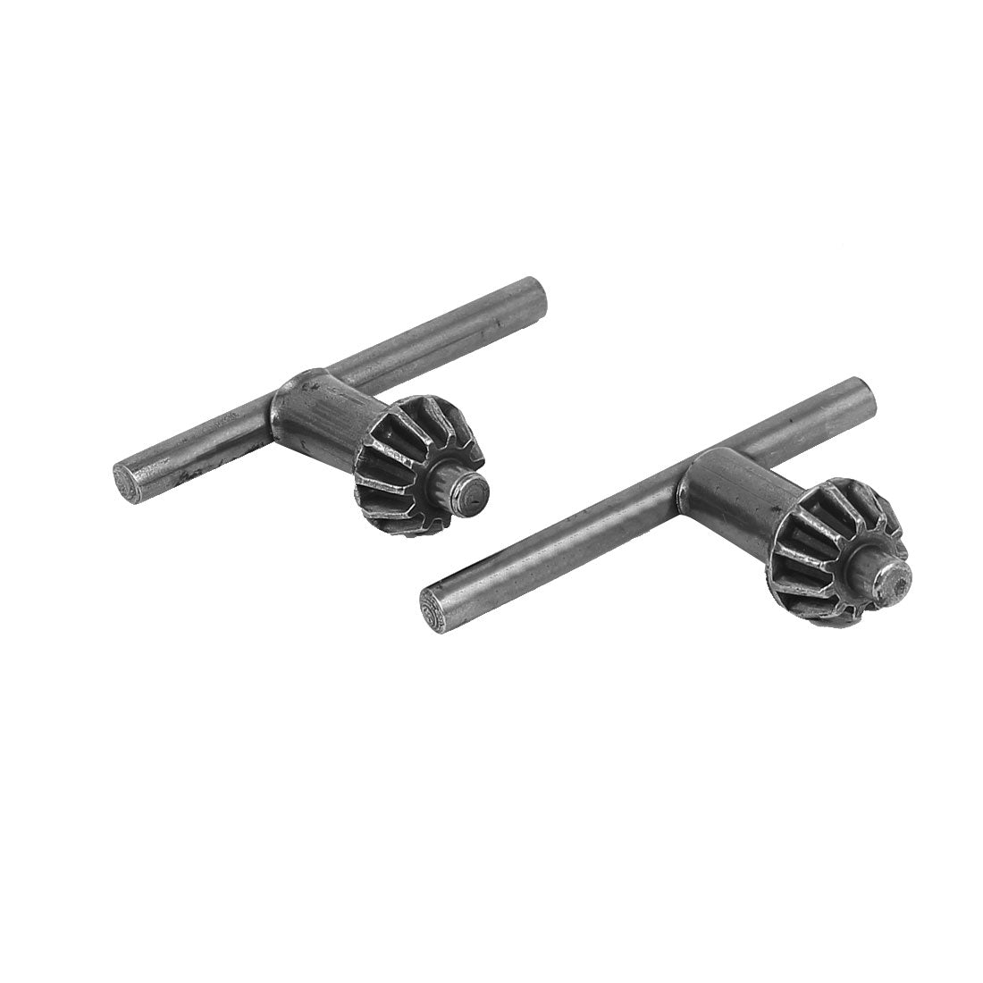 uxcell Uxcell Drill Chuck Key 5mm Key 11T 15mm Gear for Impact Driver Tools Wrench Gray 2pcs
