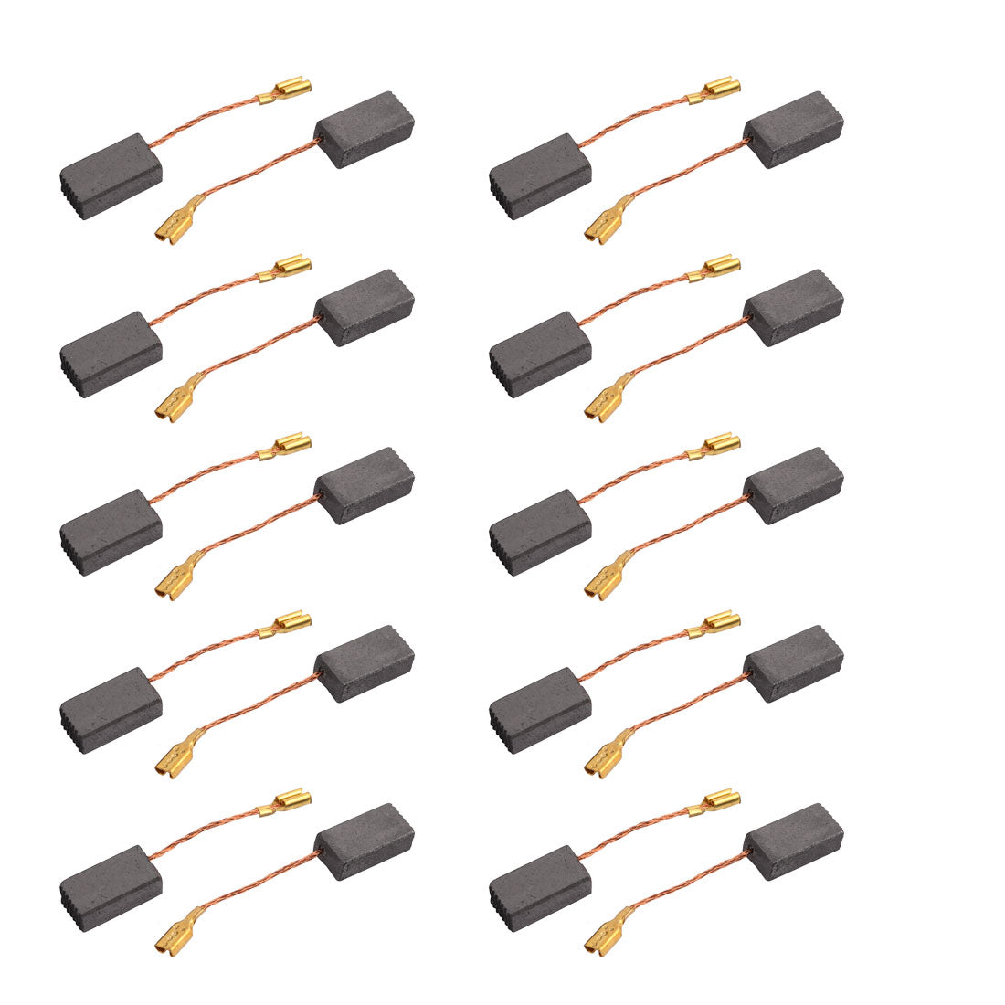 uxcell Uxcell 10Pairs 15mmx7.8mmx4.7mm Carbon Brushes Power Tool for Electric Hammer Drill Motor