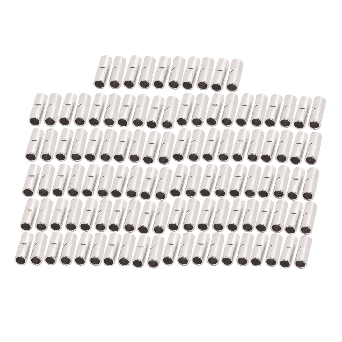 uxcell Uxcell 110Pcs BN3.5 Uninsulated  Connector Terminal for 12-10 AWG Cable Wire