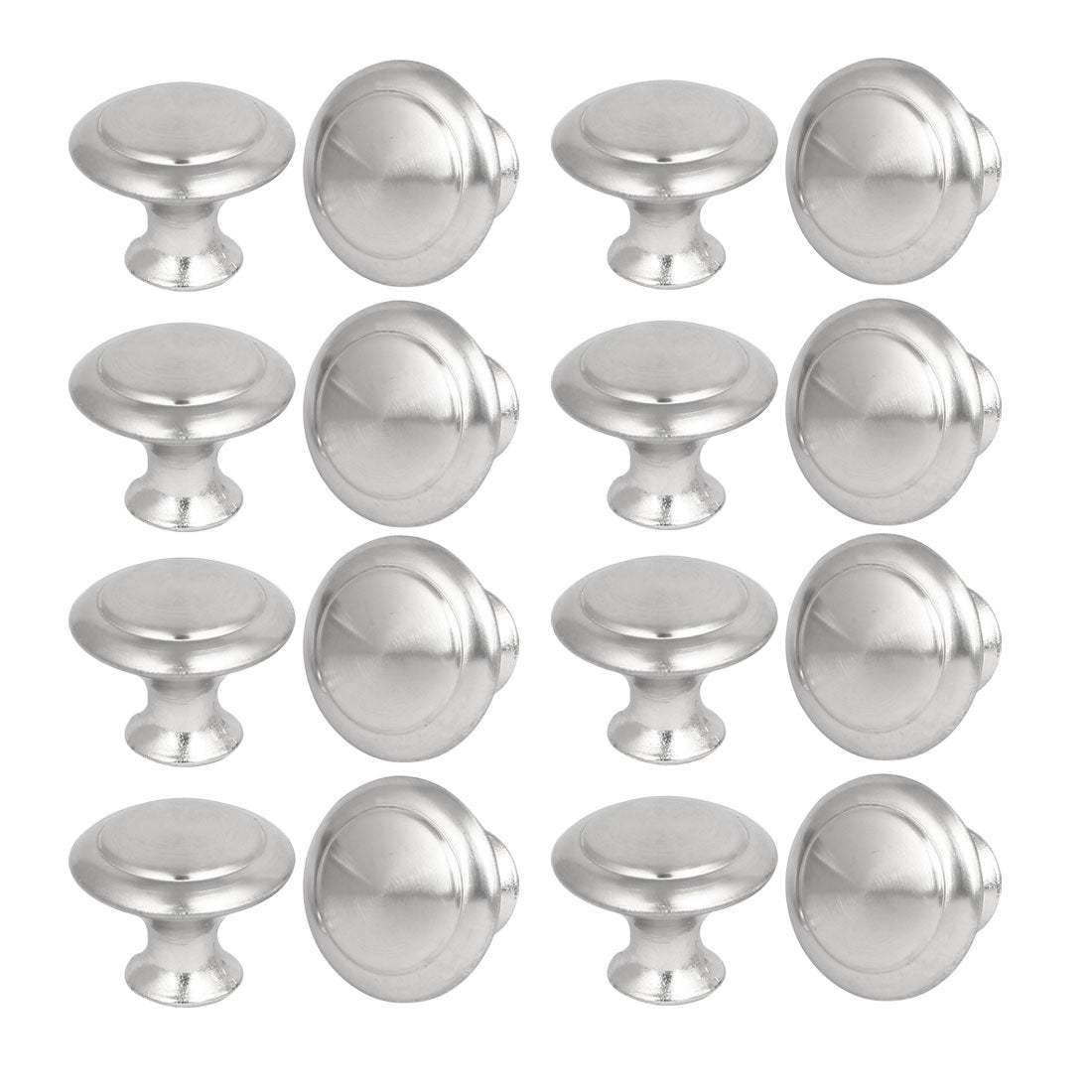 uxcell Uxcell Dresser Door Stainless Steel Round Pull Handles Knobs 27x14.6x21.3mm 16pcs