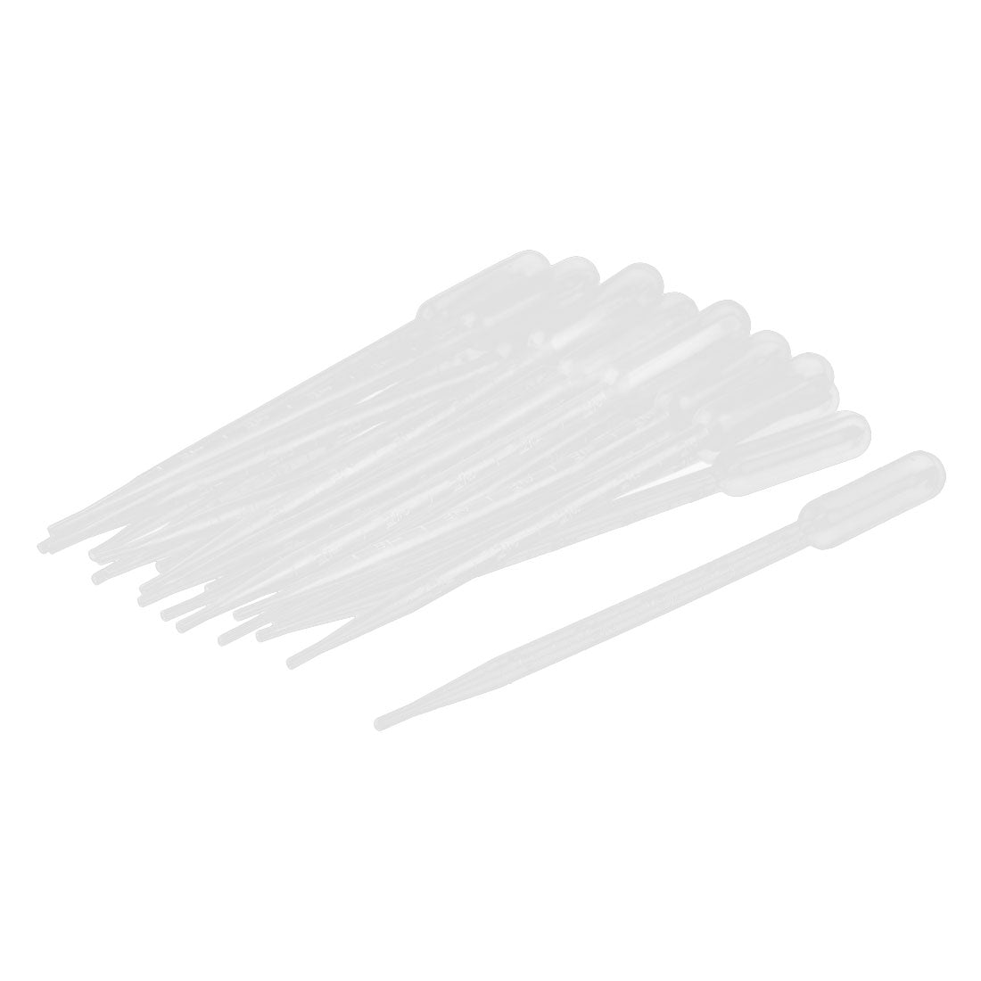 uxcell Uxcell Plastic Transfer Pipettes Graduated Dropper Clear 5ml Capacity 20 Pcs