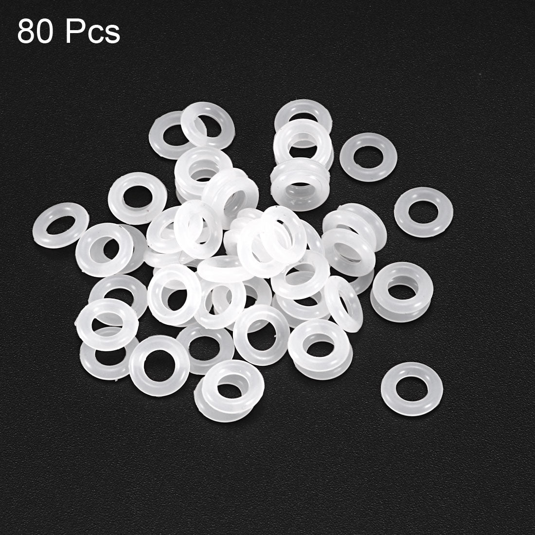 uxcell Uxcell Pneumatic Pump Fittings Gasket Silicone Sealing O Rings 4mm x 8mm x 2mm 80 Pcs