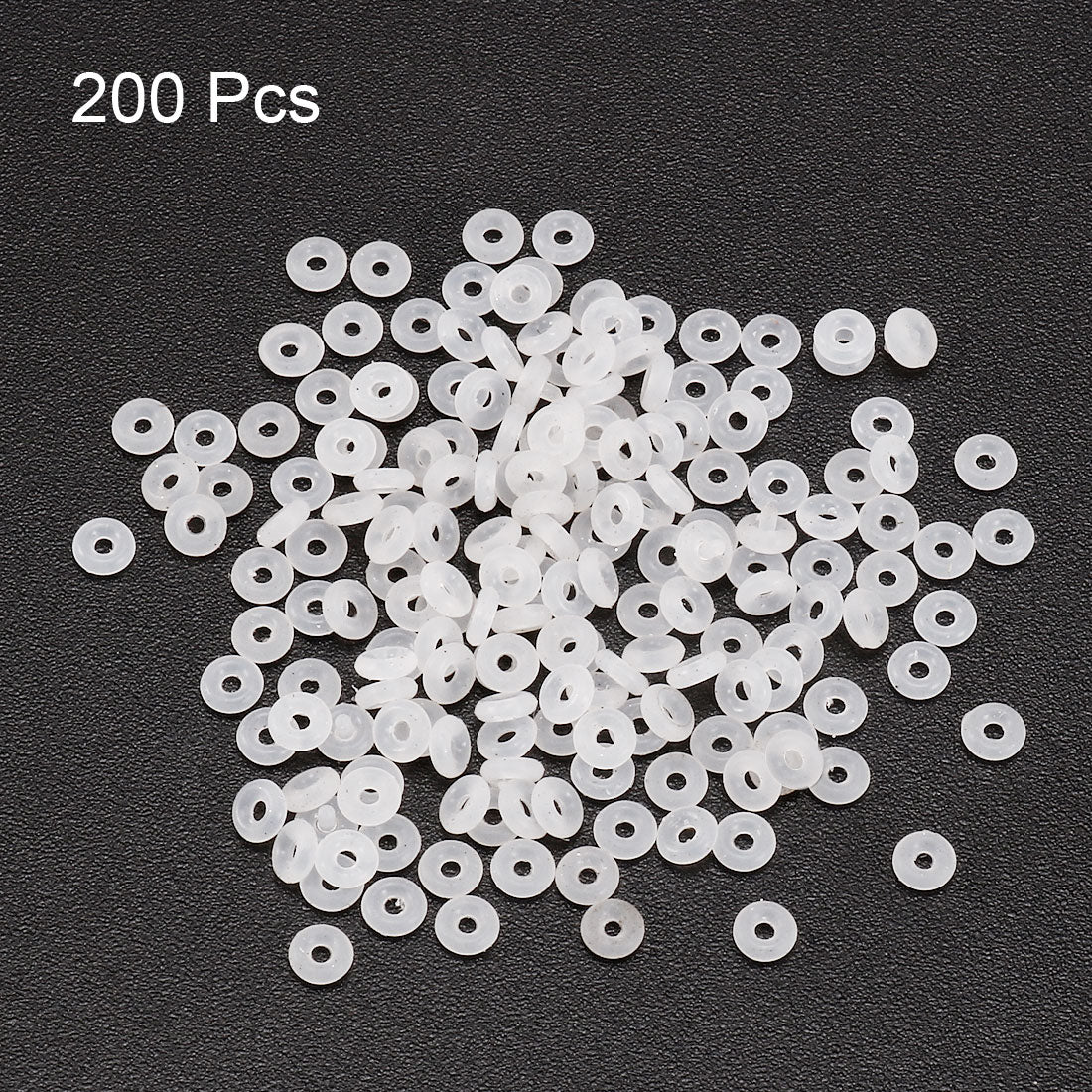 uxcell Uxcell Valve  Bearing Pneumatic Pump Gasket Silicone Sealing Rings 3mm x 1mm 200 Pcs