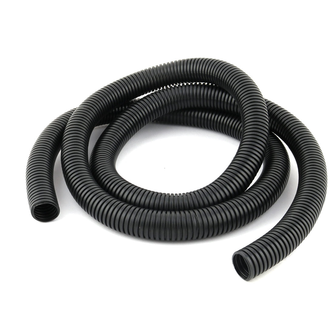 uxcell Uxcell 2 M 24 x 28 mm PVC Flexible Corrugated Conduit Tube for Garden,Office Black