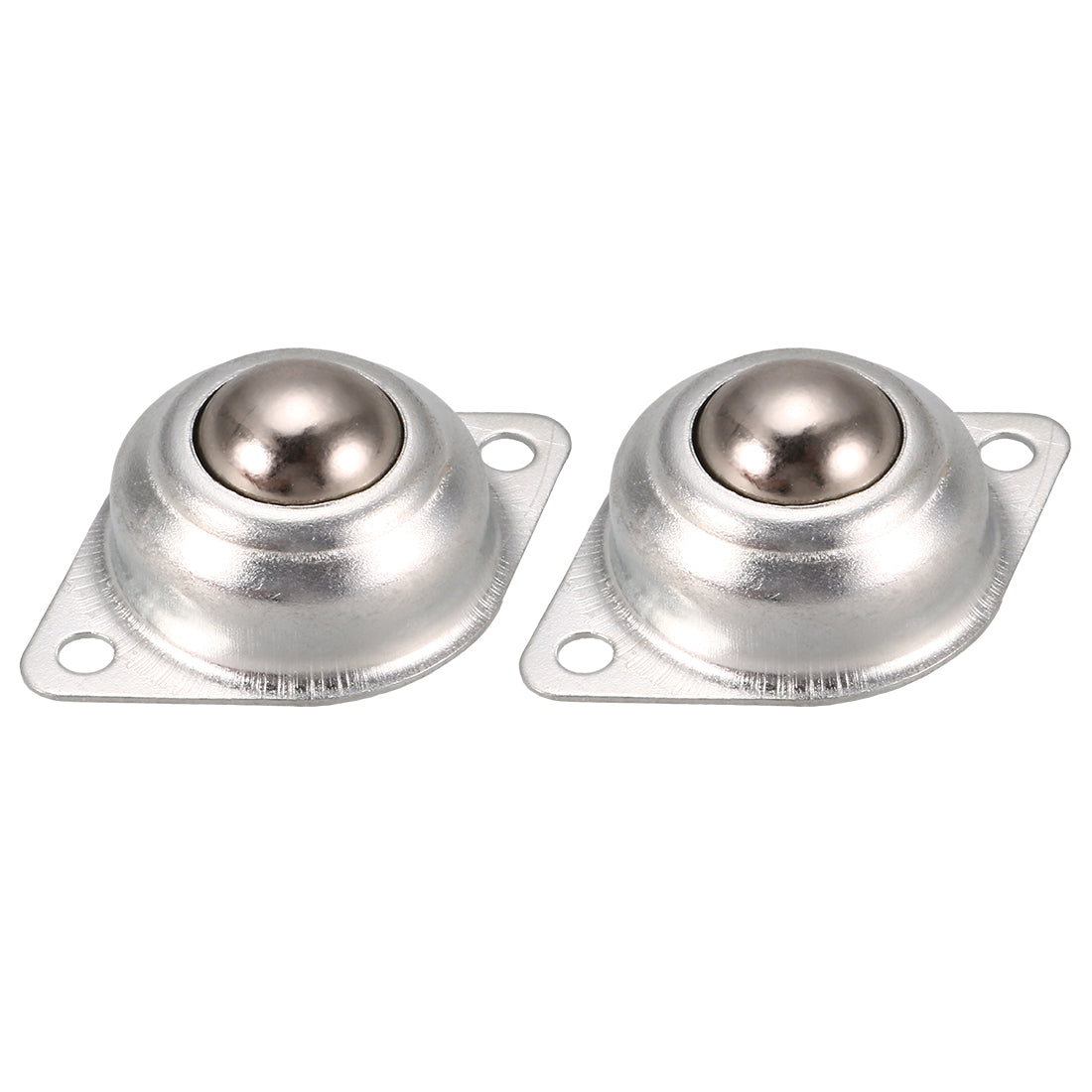 uxcell Uxcell 14mm Dia Ball Transfer Bearing Unit Casters Universal Wheel Silver Tone 2pcs