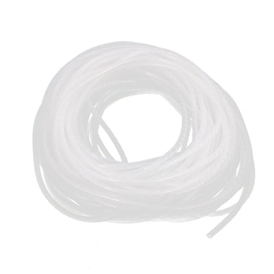 Harfington Uxcell 4mm Flexible Spiral Tube Cable Wire Wrap Computer Manage Cord Clear 7M Length