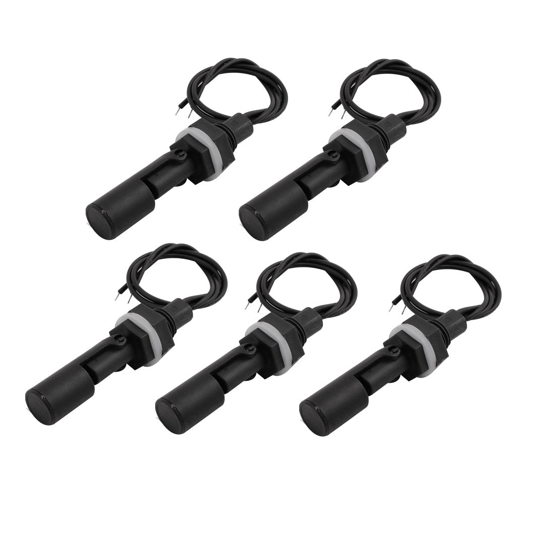 uxcell Uxcell 5Pcs DC0-110V 0.5A Tank Pool Breaking Water Level Liquid Sensor Side Mount Float Switch