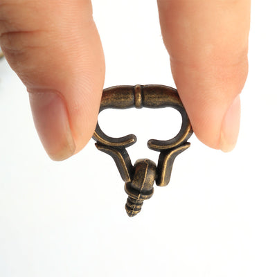 Harfington Uxcell Home Metal Dresser Door Jewelry Box Drawer Pull Handle Ring Knob 3mm Male Thread 10pcs