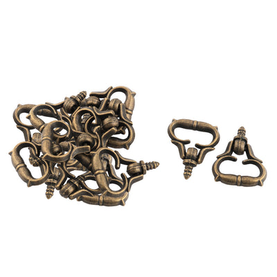 Harfington Uxcell Home Metal Dresser Door Jewelry Box Drawer Pull Handle Ring Knob 3mm Male Thread 15pcs