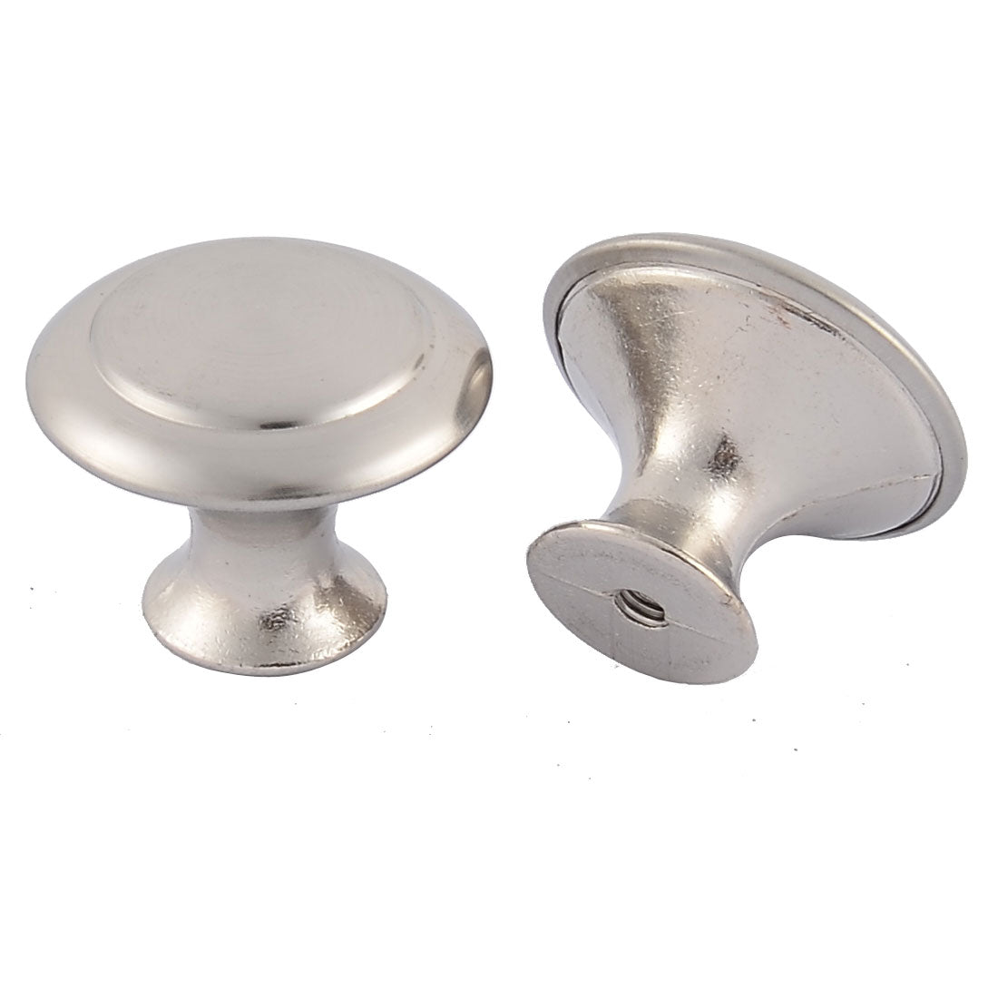uxcell Uxcell Furniture Cabinet Drawer Stainless Steel Pull Knob Handle Silver Tone 2 Pcs