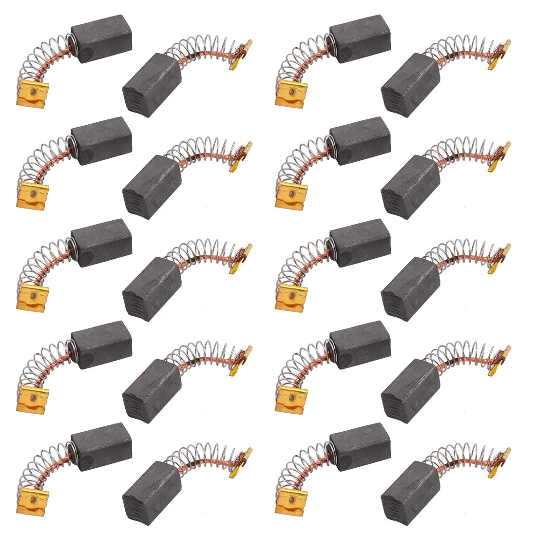 uxcell Uxcell 10Pairs 12.7x7.4x6.4mm Carbon Brushes Power Tool for Electric Hammer Drill Motor