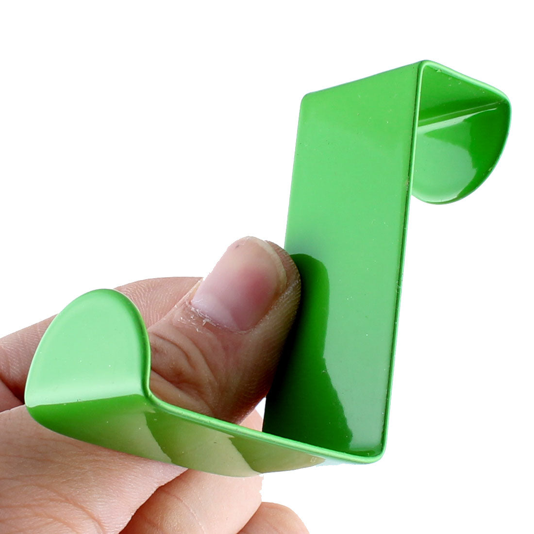 uxcell Uxcell Household Metal Z Shaped Over Door Hooks Clothes Towel Hanger Holder Green 2 Pcs