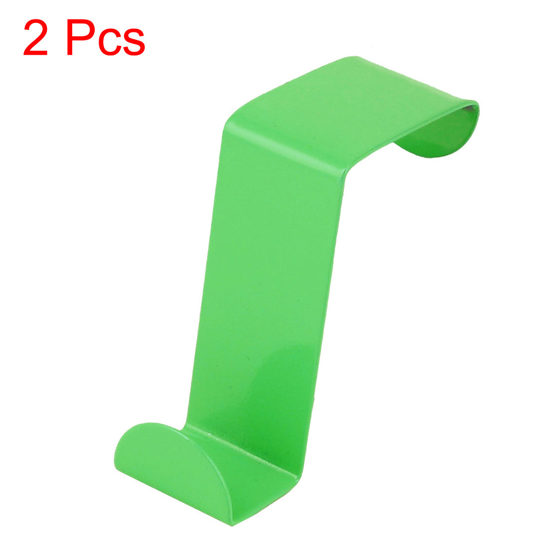 uxcell Uxcell Household Metal Z Shaped Over Door Hooks Clothes Towel Hanger Holder Green 2 Pcs