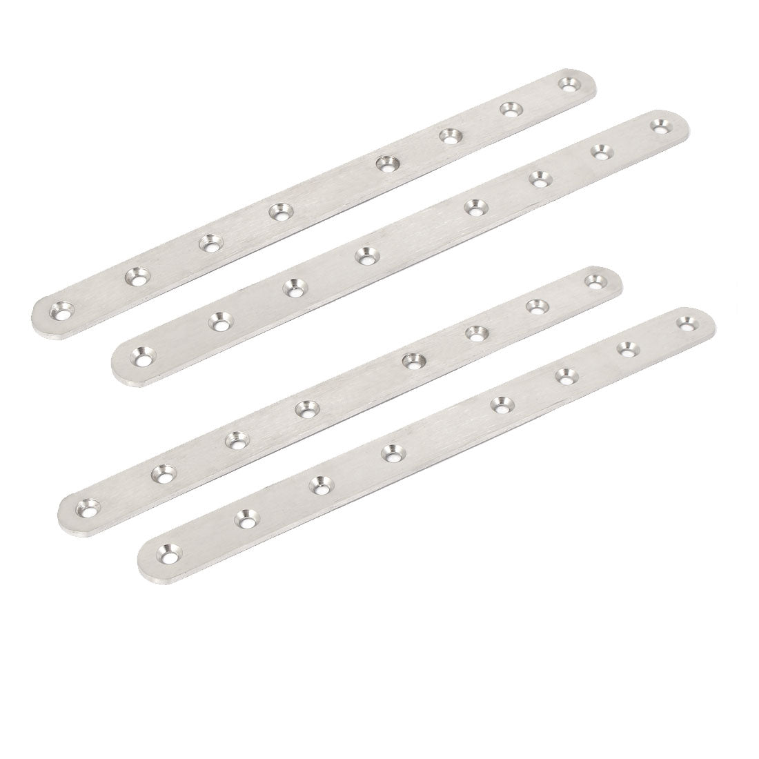 uxcell Uxcell 250mmx20mmx3mm Straight Flat Mending Repair Plate Joining Fastener 4pcs