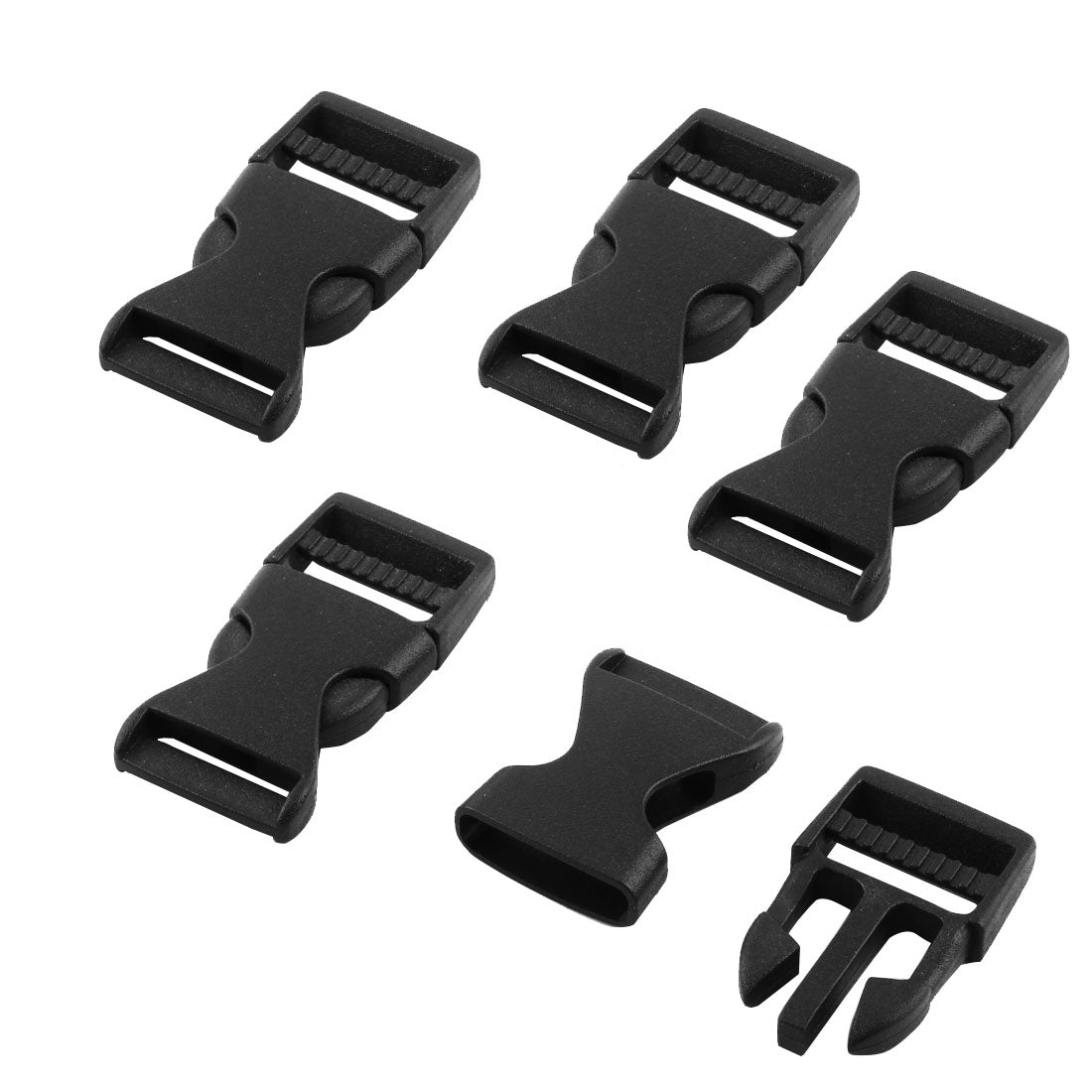 uxcell Uxcell Outdoor Travel Backpack Bag Strap Side Quick Release Buckle 24mm Width 5pcs