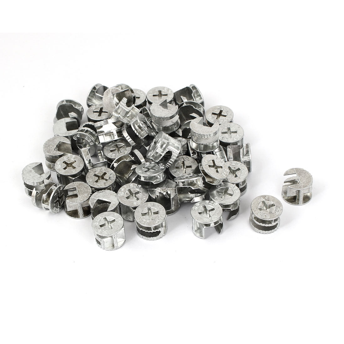 uxcell Uxcell 15mm Diameter Furniture Eccentric Cam Connecting Fittings 50pcs