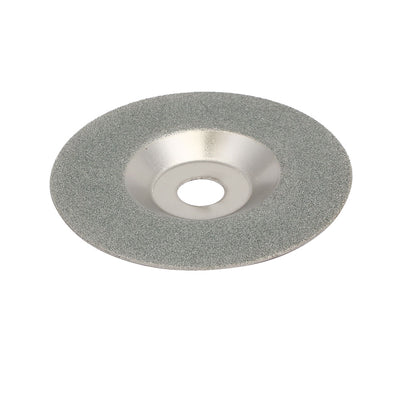 Harfington Uxcell Glass Ceramic Cup Shaped Polishing Grinding Wheel Disc Silver Tone 4'' Dia