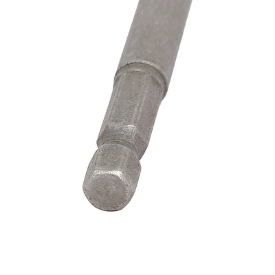 Harfington Uxcell 100mm Long 8mm Magnetic Hexagon Shank Metal Hex Nut Driver Bit Tool Gray