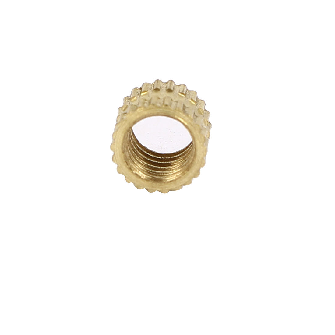 uxcell Uxcell M5 x 5mm 0.8mm Pitch Brass Knurled Threaded Round Insert Embedded Nuts 200PCS