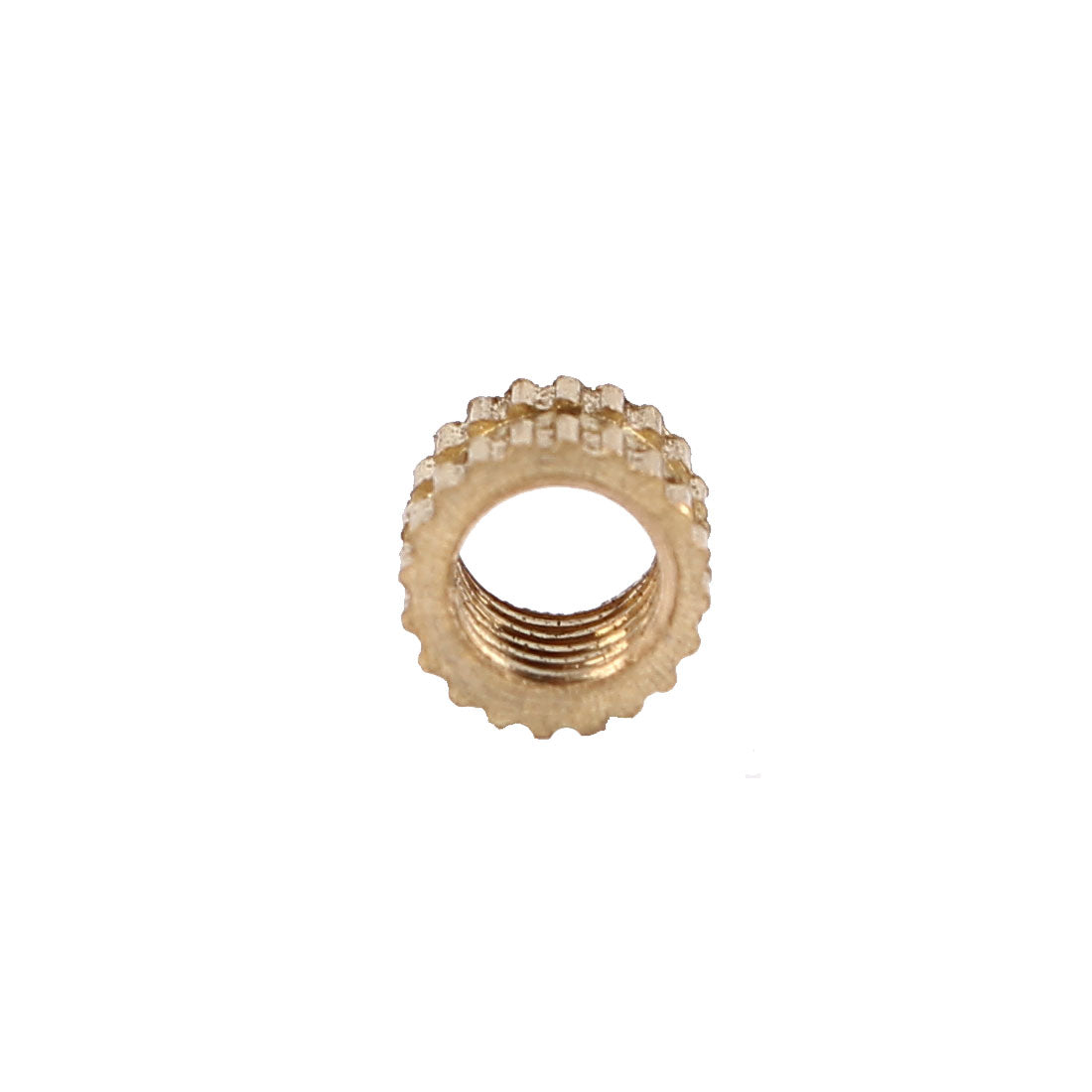 uxcell Uxcell M4x0.7mm Female Brass Knurled Threaded Insert Embedment Nut for 3D Printer, 200Pcs