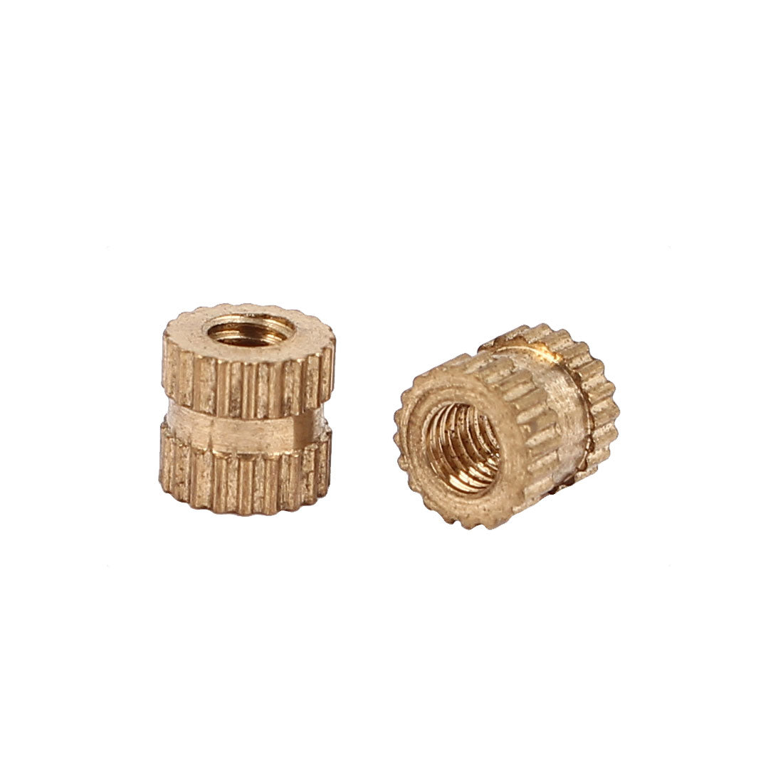 uxcell Uxcell M3X0.5mm Female Brass Knurled Threaded Insert Embedment Nut for 3D Printer 100Pcs