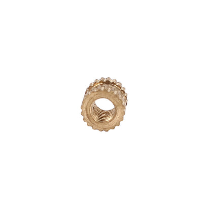 Harfington Uxcell M3X0.5mm Female Brass Knurled Threaded Insert Embedment Nut for 3D Printer 100Pcs