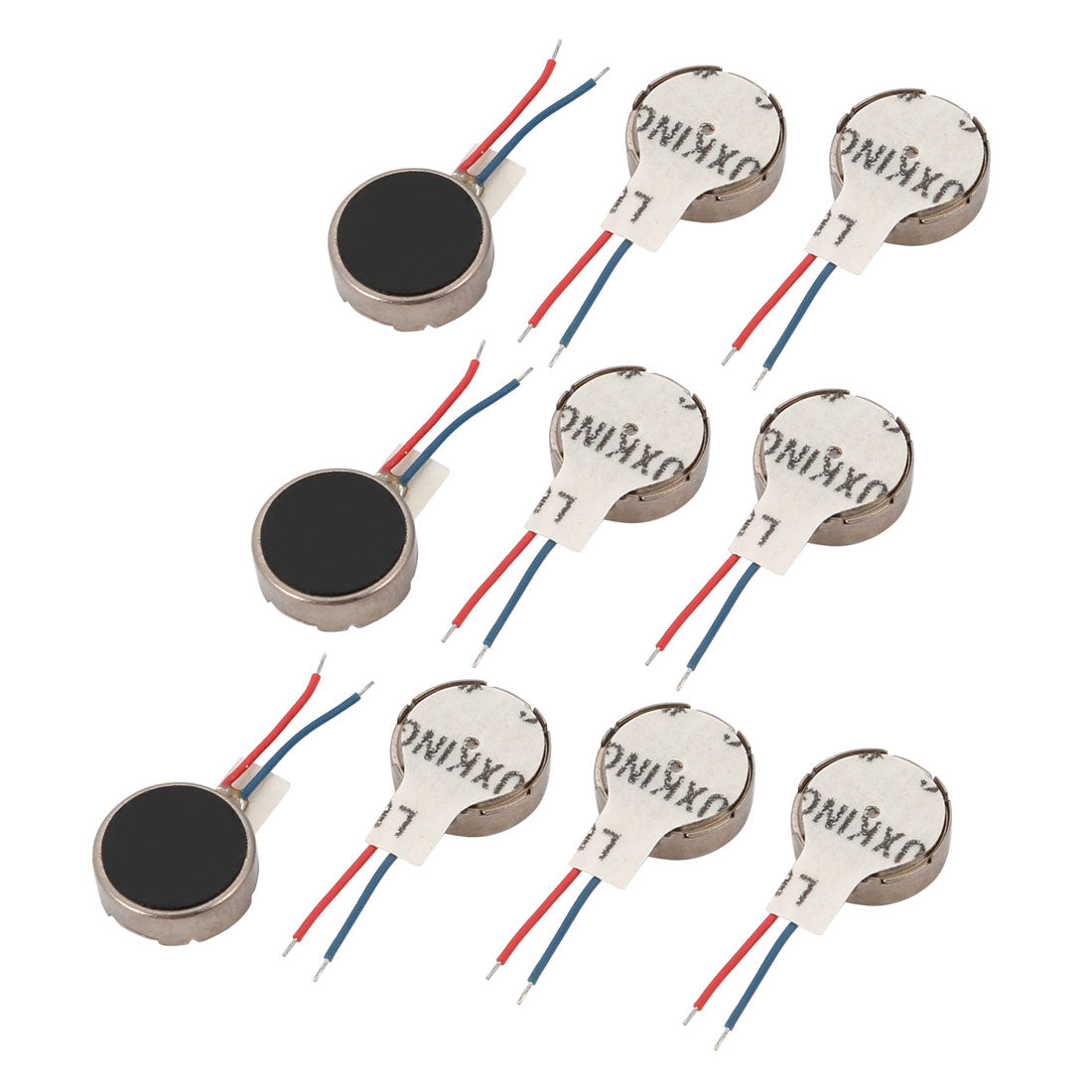 uxcell Uxcell 10Pcs DC 3V 10mm Dia Mobile Phone Coin Flat Vibrating Vibration Motor w Wire