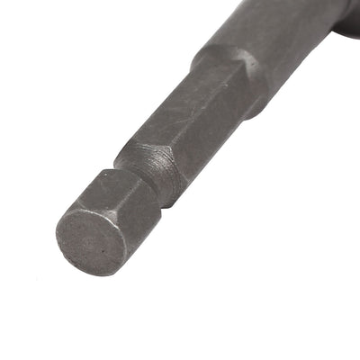 Harfington Uxcell 100mmx13mm Metal Screwdriver Drill Hex Nut Driver Socket Bit 2PCS Gray