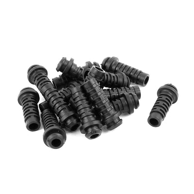 Harfington Uxcell 15 Pcs Rubber Strain Re-lief Cord Boot Guard Wire Cable Sleeve Hose 27mm Long
