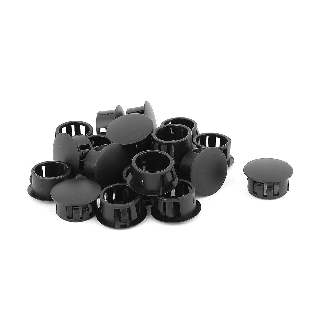 Uxcell Uxcell 20 Pcs SKT-16 Nylon 16mm Diameter Snap in Type Locking Hole Button Cover