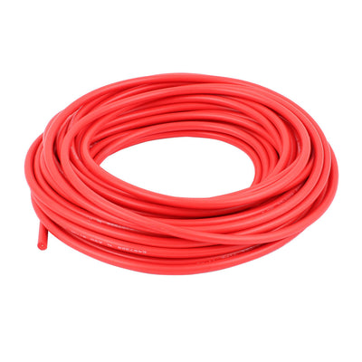 Harfington Uxcell 10M 32.8Ft 22AWG 40KV Electric Copper Core Flexible Silicone Wire Cable Red
