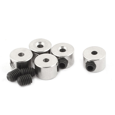 Harfington Uxcell 5 Pcs RC Airplane Landing Gear Wheel Stoppers 1.6mm Inner Dia 6.6x4.5mm