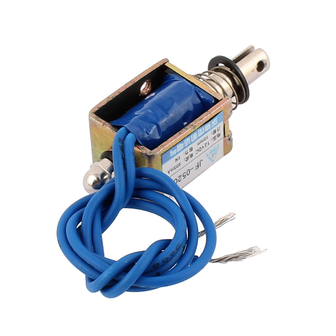 uxcell Uxcell JF-0520B DC 12V 0.3A 4N Pull Push Type Open Frame Solenoid Electromagnet