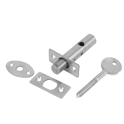 Harfington Uxcell Office Door Stainless Steel Hidden Manager Tubewell Key Mortise Lock Silver Tone