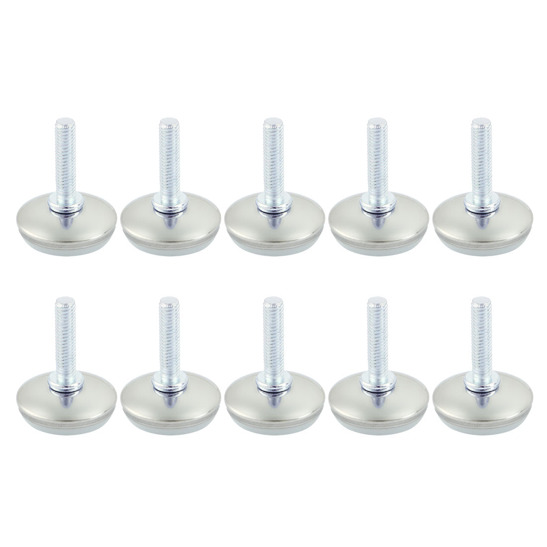 uxcell Uxcell Home Office Adjustable Furniture Glide Leveling Feet 8mm Thread Dia 10 Pcs