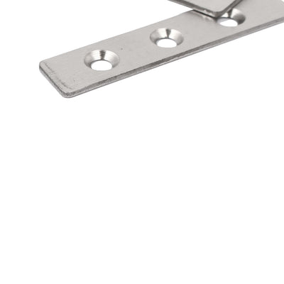 Harfington Uxcell Cupboard Door Stainless Steel Inset Pivot Hinge Silver Tone 64mm x 21.5mm 2PCS