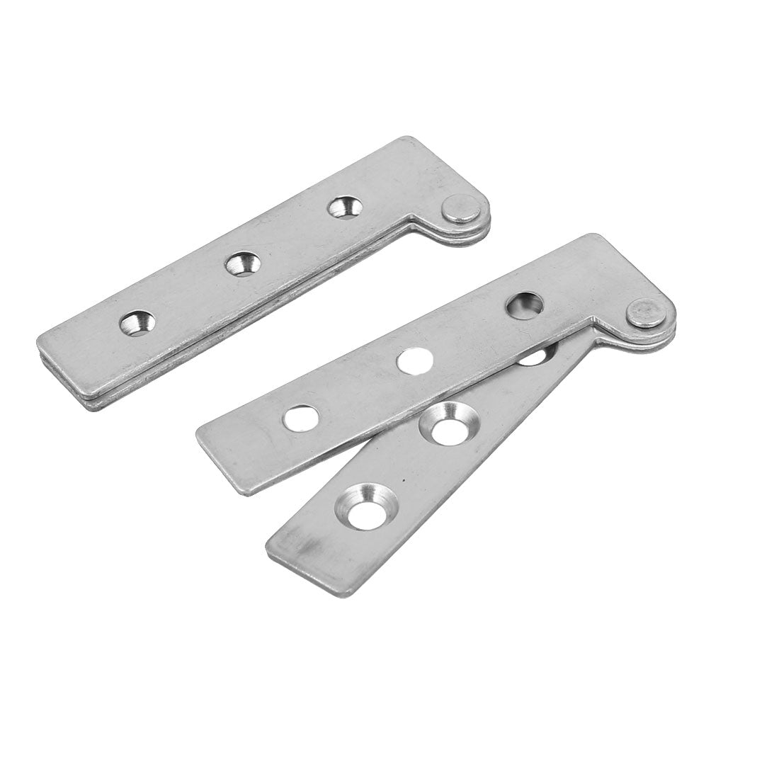 uxcell Uxcell Cupboard Door Stainless Steel Inset Pivot Hinge Silver Tone 64mm x 21.5mm 2PCS