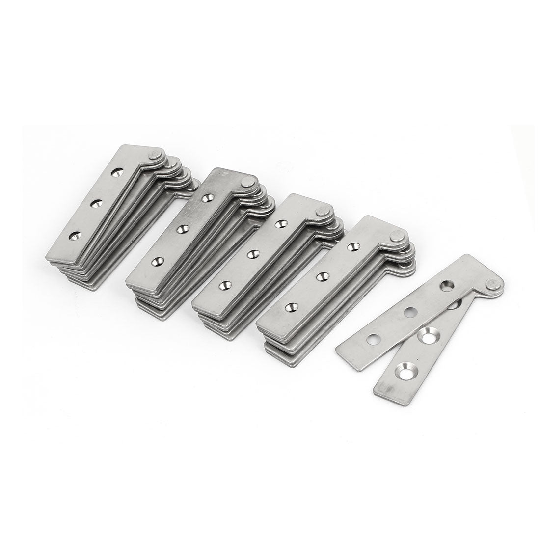 uxcell Uxcell Cabinet Door Box Stainless Steel Inset Offset Pivot Hinge 64mm x 21.5mm 15PCS