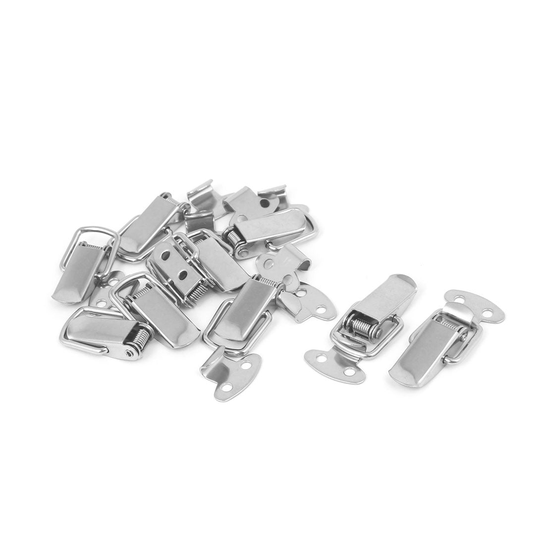 uxcell Uxcell Toolbox Drawer Stainless Steel Spring Toggle Latch Box Hasp 35mmx20mmx13mm 10pcs