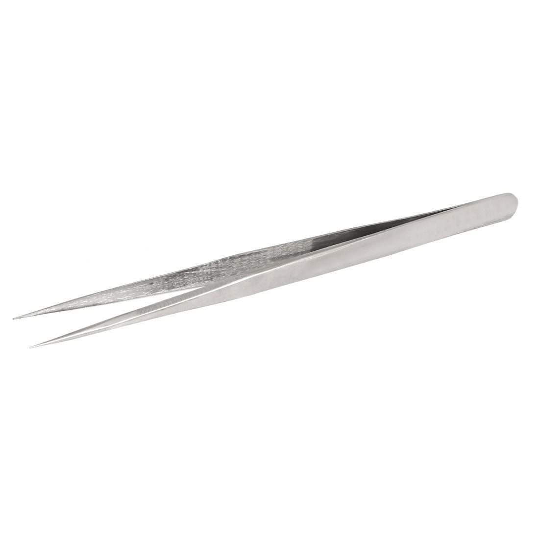 uxcell Uxcell RST-11 Non-corrosive Stainless Steel Anti Static Pointed Tip Tweezer Silver Tone