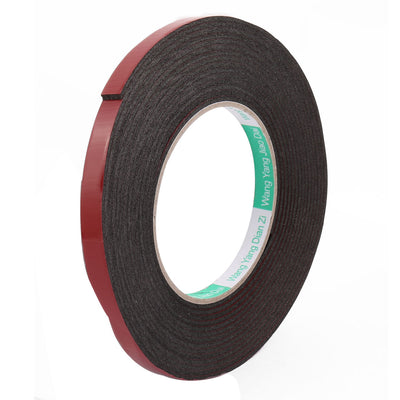 Harfington Uxcell 10mmx2mm Red Double Sided Sponge Tape Adhesive Sticker Foam Glue Strip 5M Length