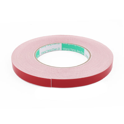 Harfington Uxcell 12MM Width 10M Length 1MM Thick White Dual Sided Waterproof Sponge Tape for Car