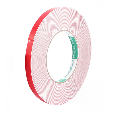 Harfington Uxcell 5PCS 10MM Width 10M Long 1MM Thick White Dual Sided Waterproof Sponge Tape