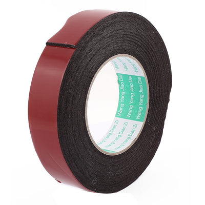 Harfington Uxcell Black Strong Double Sided Adhesive Tape DIY Sponge Tape 30MM Width 5M Long