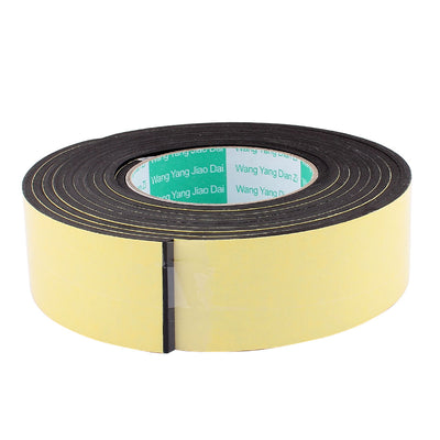 Harfington Uxcell 2 Pcs 45mmx4mm Single Sided Sponge Tape Adhesive Sticker Foam Glue Strip Sealing 3 Meters 10Ft