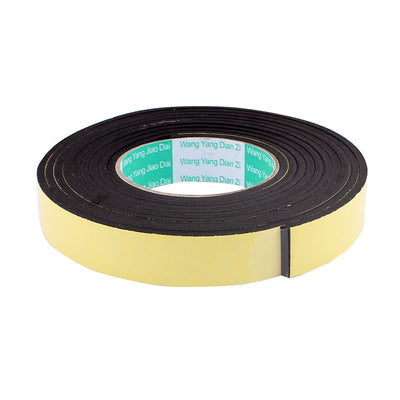 Harfington Uxcell 2 Pcs 25mmx4mm Single Sided Sponge Tape Adhesive Sticker Foam Glue Strip Sealing 3 Meters 10Ft