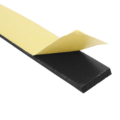 Harfington Uxcell 2 Pcs 25mmx4mm Single Sided Sponge Tape Adhesive Sticker Foam Glue Strip Sealing 3 Meters 10Ft