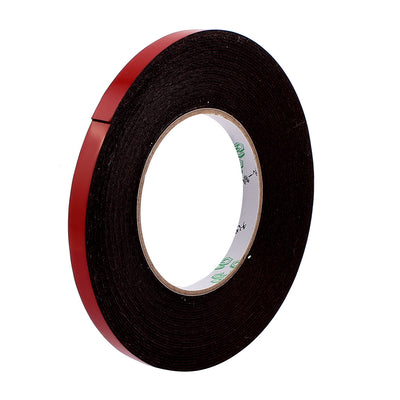 Harfington Uxcell 10mmx1mm Double Sided Sponge Tape Adhesive Sticker Foam Glue Strip Sealing 10 Meters 33Ft